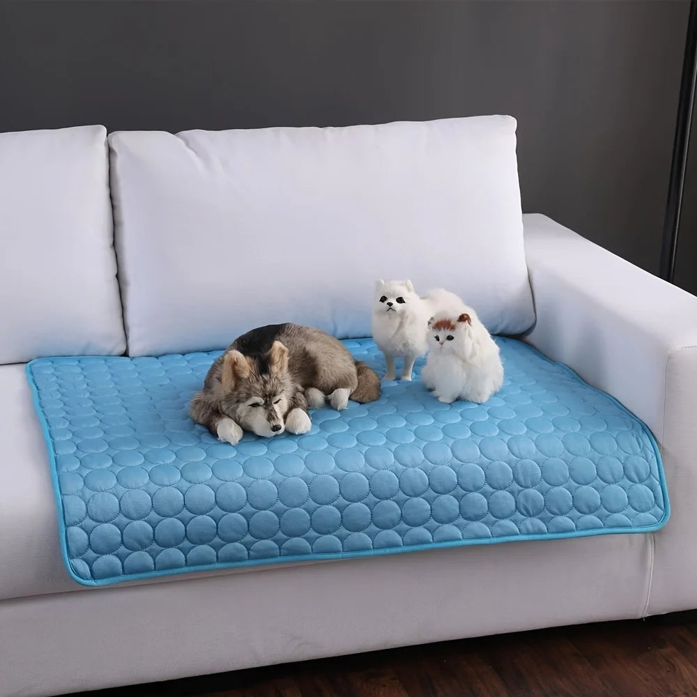 Tapis Rafraîchissant pour Chien - Gel Auto-Activé, Sans Eau ni Électricité