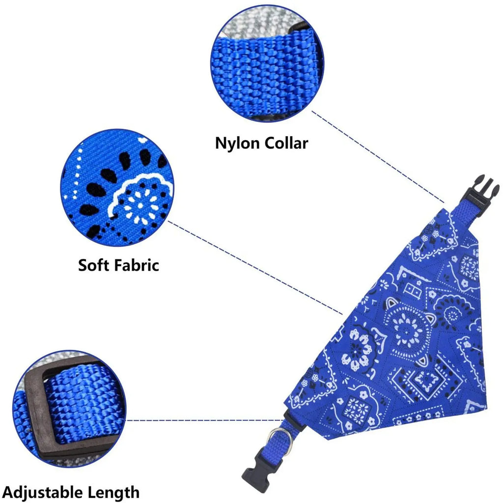 Bandana Stylé pour Chien - Foulard Triangulaire Réglable, Tendance et Confortable