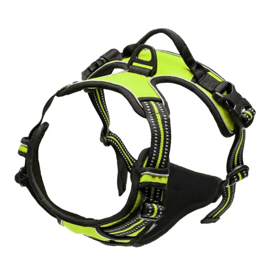 Harnais Anti-Traction Premium - Clip Frontal Réfléchissant pour Grands et Petits Chiens